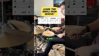 Learn This Simple Drum Groove! (Easy Drum Lesson) #drums