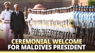 LIVE: PM Modi attends ceremonial welcome for Maldives President Mohamed Muizzu at Rashtrapati Bhavan