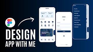 Figma Tutorial Live | Figma | Tutorial | Design App with me | Banking App UI Design