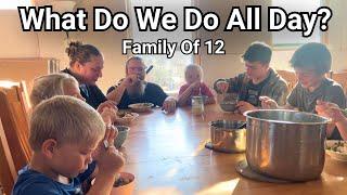 WINTER DITL of a LARGE HOMESCHOOLING Family on a Homestead!