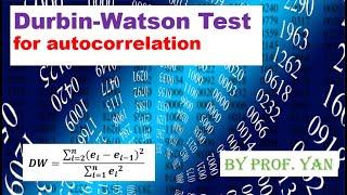 Durbin-Watson Test for autocorrelation