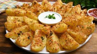 البطاطس تصبح لذيذة جدًا ومقرمشة عند تحضيرها بهذه الطريقة السهلة!  Delicious and crispy potatoes