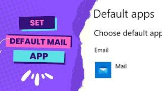 How to Set Your Default Email App in Windows 10 or 11