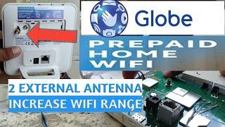 GLOBE AT HOME B312-939 TEARDOWN INSTALLING SECOND EXTERNAL ANTENNA AND BOOSTING WIFI RANGE