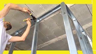  Drywall partition ▶︎ How to Build a metal framed wall (70mm profiles)  PLADUR