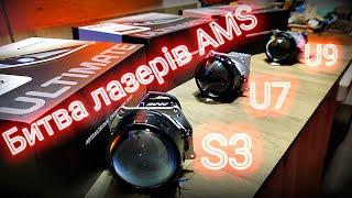 AMS Laser lenses S3, U7, U9 for retrofit headlights