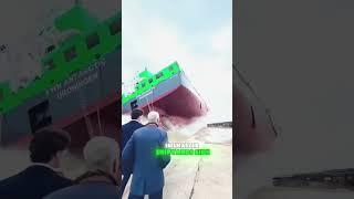 North Korea Got it Wrong!This is how ships are really launched#foryou #sea #science #ship #knowledge