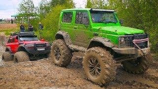 Offroad. BIGFOOT против ГЕЛИКА на 42 КОЛЁСАХ!