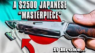 A $2500 Japanese Masterpiece Knife!! And how it Broke…