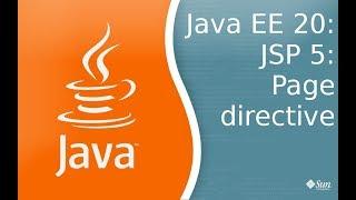 Javav EE 20: JSP 5: Page directive