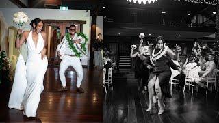 Fun Samoan + Fijian bridal party entrance