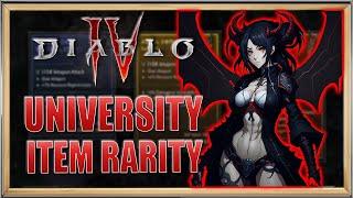 Diablo 4 University -  Understanding Item Rarity