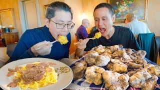 Best Italian Food in Alba, Italy!! World’s Best White Truffle Pasta!