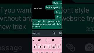 Change your simple font in stylish font without any app and website  in just a second#tipsandtricks