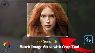 Match Image Sizes with Crop Tool #shorts