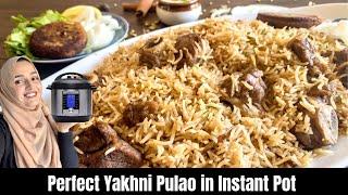 Mutton Pulao Recipe | Instant Pot Yakhni Pulao Recipe | Quick Mutton Yakhni Pulao in Instant Pot