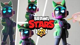 FANG HACKER MAKING CLAY SKIN - Brawl Stars   clay art