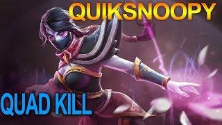 QuikSnoopy Templar Assassin Quad Kill [DotA 2]