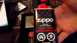 unboxing zippo lighter and gift set