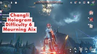 WuWa Changli S0 Hologram Difficulty 6 Mourning Aix No food & revive: I like agile & fluid gameplay