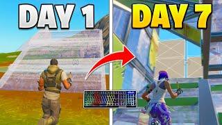 1 WEEK Fortnite Keyboard and Mouse Progression!