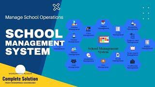 School Management System from WordPress Dashboard | Manage School Operation with Multi-Level Access