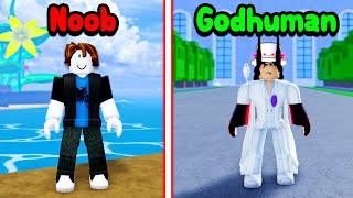 Going from Noob To GODHUMAN in One Video (Blox Fruits)