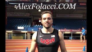 Alex Folacci Competing at the ARMORY 2019 (60m Hurdles, Shot Put, 60m Dash)