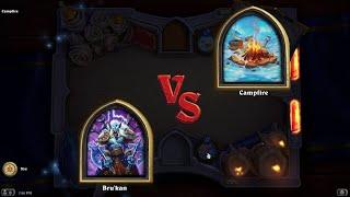 Book of Mercenaries Bru'kan vs Campfire (Puzzle) | Hearthstone Book of Mercenaries