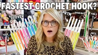 Which is the FASTEST CROCHET HOOK? The ULTIMATE Speed Test!