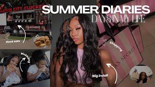 SUMMER DIARIES | DAYS IN MY LIFE ᥫ᭡| grwm, shopping, wig install, mukbangs +more