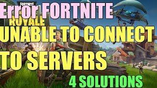 Fix FORTNITE UNABLE TO CONNECT TO SERVERS in Windows 10/8/7 I 4 SOLUTIONS 2023