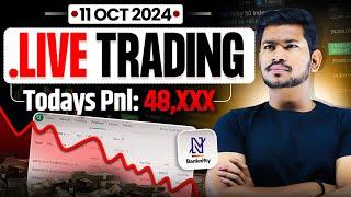 Live Trading | Profit to Loss - Intraday Options Trading | Banknifty , Nifty and Sensex || 11 Oct 24