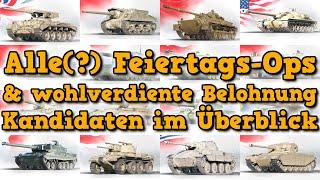 Alle(?) Feiertags-Ops & wohlverdiente Belohnung Kandidaten 2024/25 im Überblick  - World of Tanks