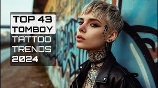 TOP 43 Face Tattoo Ideas Female | Short Hair Tomboy Style #tomboy #facetattoo #headtattoo