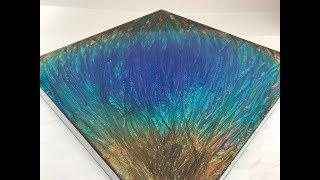 1 - Epoxy Resin Art -  Beginners Tutorial - Stunning Colours, Peacock Inspired