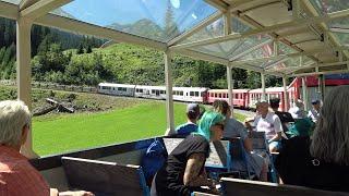 From Chur to Arosa with Rhaetian Railway panorama coach, Switzerland