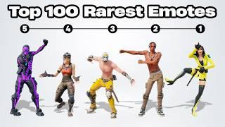 The Top 100 RAREST Fortnite Emotes