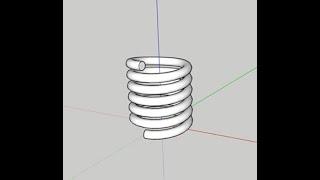 SKETCHUP, HOW TO MAKE A SPRING,THE EASIEST WAY