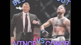 Conor mcgregor vs Vince McMahon walk out