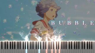 Bubble - UTAtoHIBIKI by Hiroyuki Sawano (Piano Tutorial + Sheet Music)