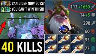 WTF 2000 DMG AOE 6X RAPIERS Sniper Scepter vs MEGA-CREEPS Throne DEF Most Epic Comeback 7.22 Dota 2