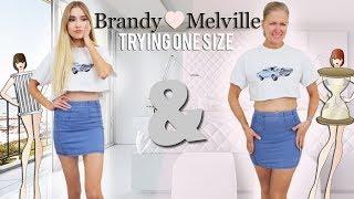 TRYING "ONE SIZE FITS ALL" BRANDY MELVILLE ON TWO BODY SHAPES!!