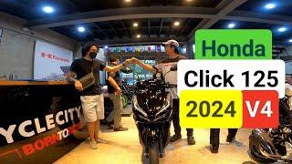 Honda Click 125 V4 2024 Model Color Black SRP 81,400 | Full Review | SPECS | Demo | Kirby Motovlog