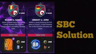 Mad Fut 23 Germany vs Japan + Belgium vs Canada Marquee Matchups SBC Solution