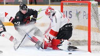 Highlights from Canada vs. Switzerland in the 2025 IIHF World Junior Championship pre-tournament