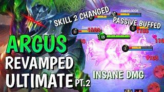 Argus Revamped Ultimate, Skill 2 & Passive Gameplay Compilation ~ Mobile Legends | Adv Server Pt.2