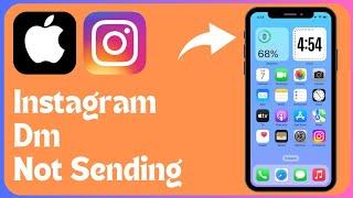 How to fix Instagram dm not sending | Solve Instagram dm problem iPhone