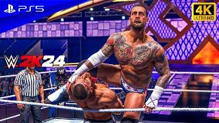 WWE 2K24 - CM Punk vs. John Cena | Undisputed WWE Championship Match | PS5™ [4K60]