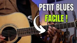 Petit SOLO de blues ACOUSTIQUE FACILE à la guitare, parfait pour apprendre la pentatonique majeure